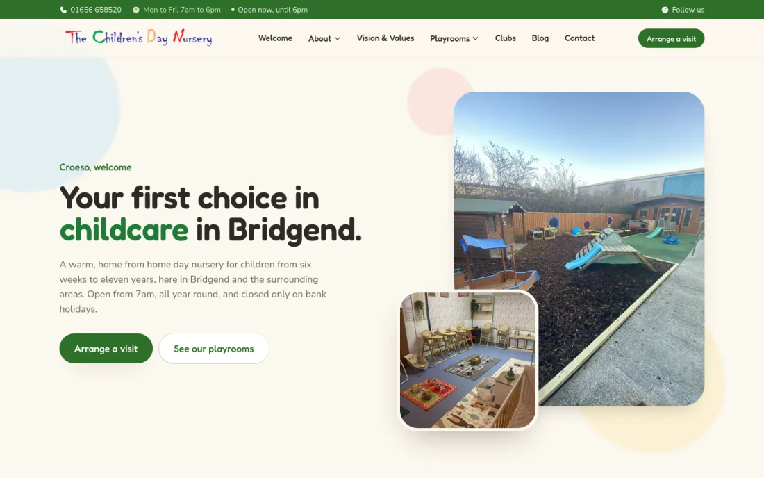 The Children's Day Nursery website